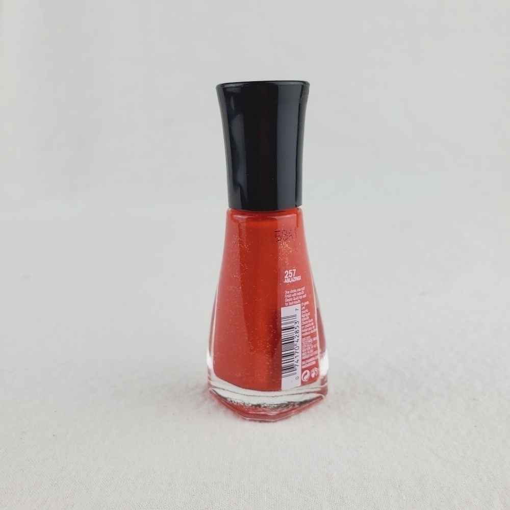 3 FOR $13 🔥Sally Hansen insta dry nail polish 276/257 ablazing - Picture 7 of 8
